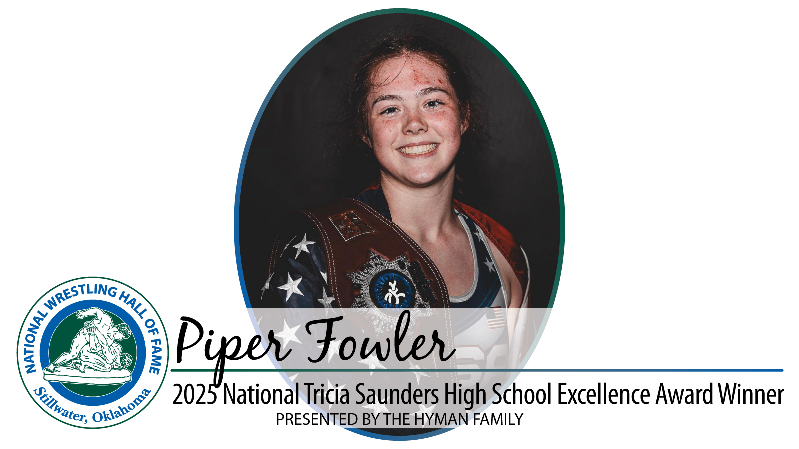 Future Statesmen Piper Fowler Garners National Award from National Wrestling Hall of Fame